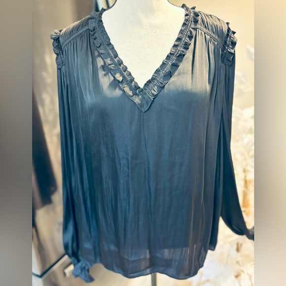 The Kooples Tops - The Kooples Elegant Black Women's Blouse, Size L. Retail $215. NWT